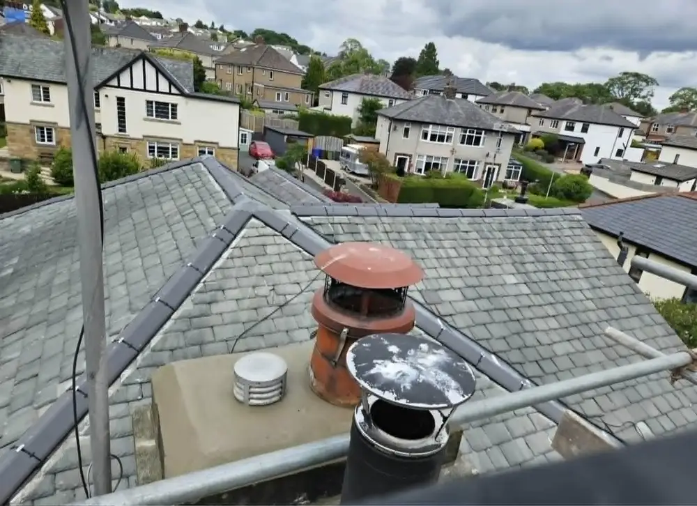 Slate roofs and chimney pots by Kings Roofing